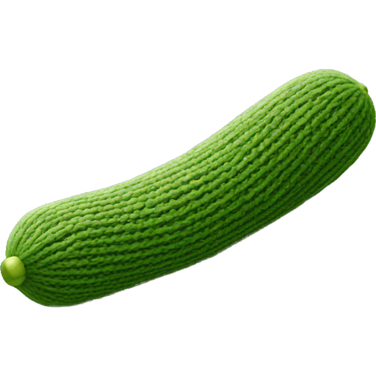 knitted long cucumber emoji