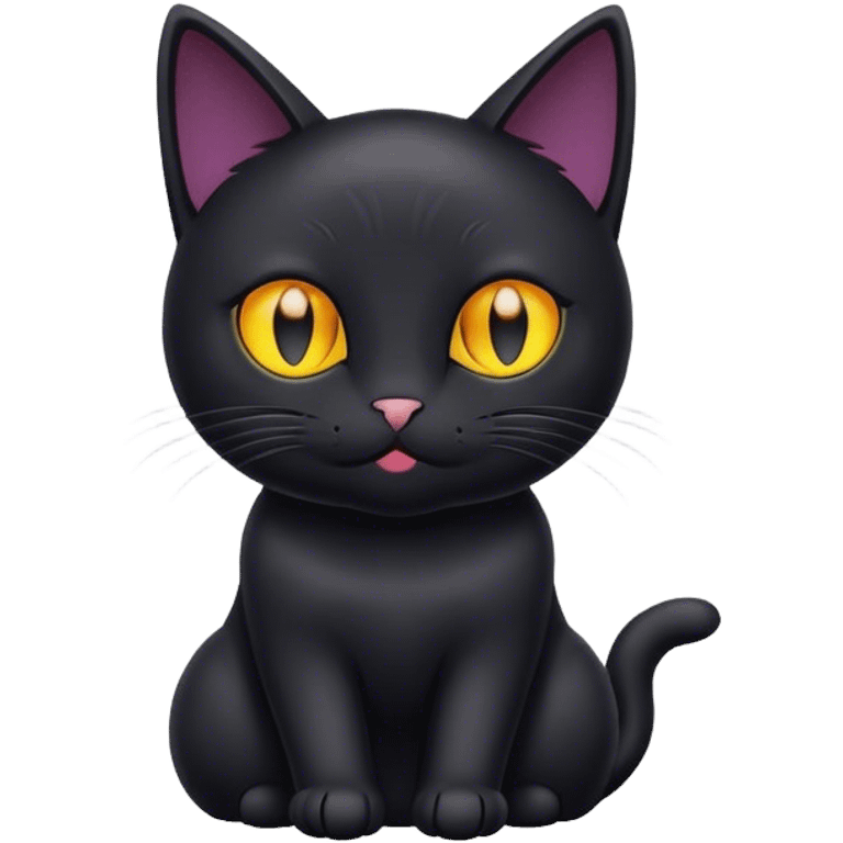 Kitty black emoji