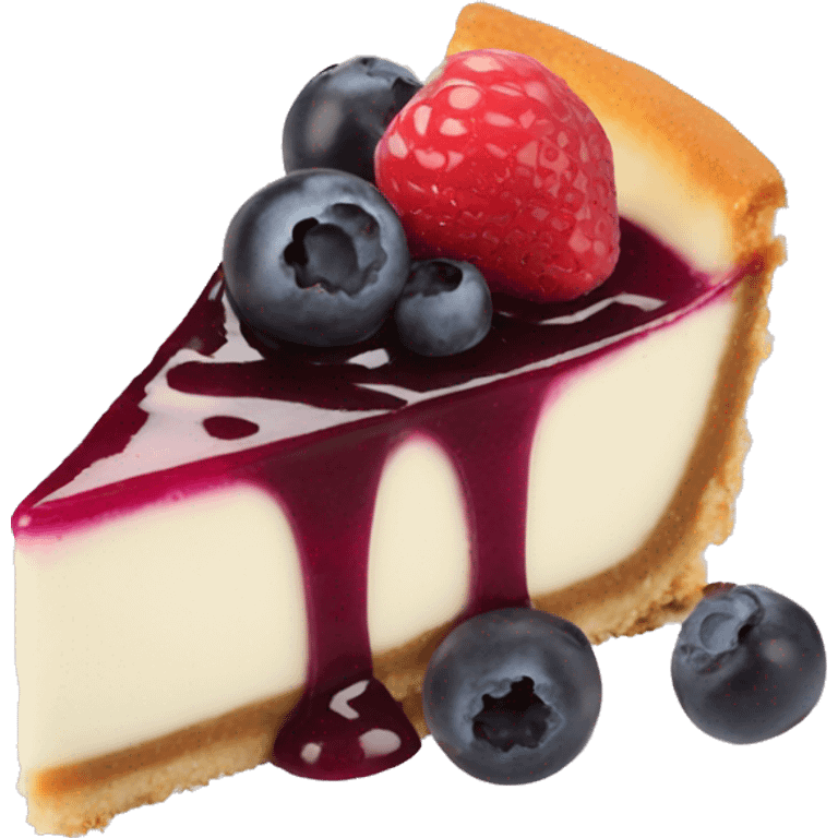 Mixed berry cheesecake emoji