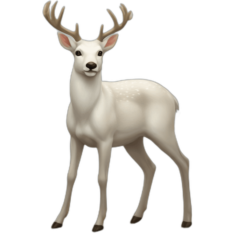 Run white deer emoji