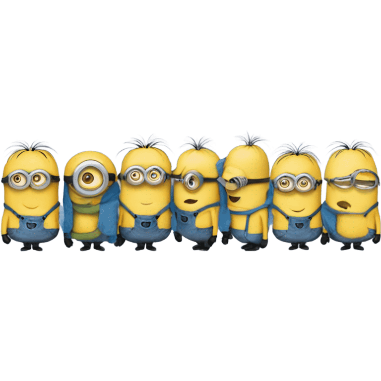 Minions in line emoji