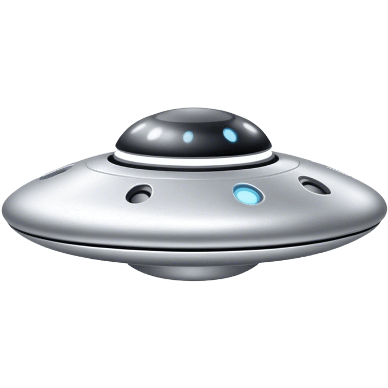 sliver color Ufo minimal design  emoji