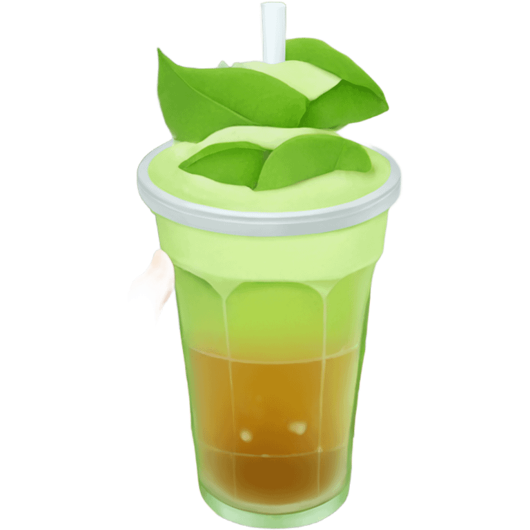 Matcha Ice tea emoji