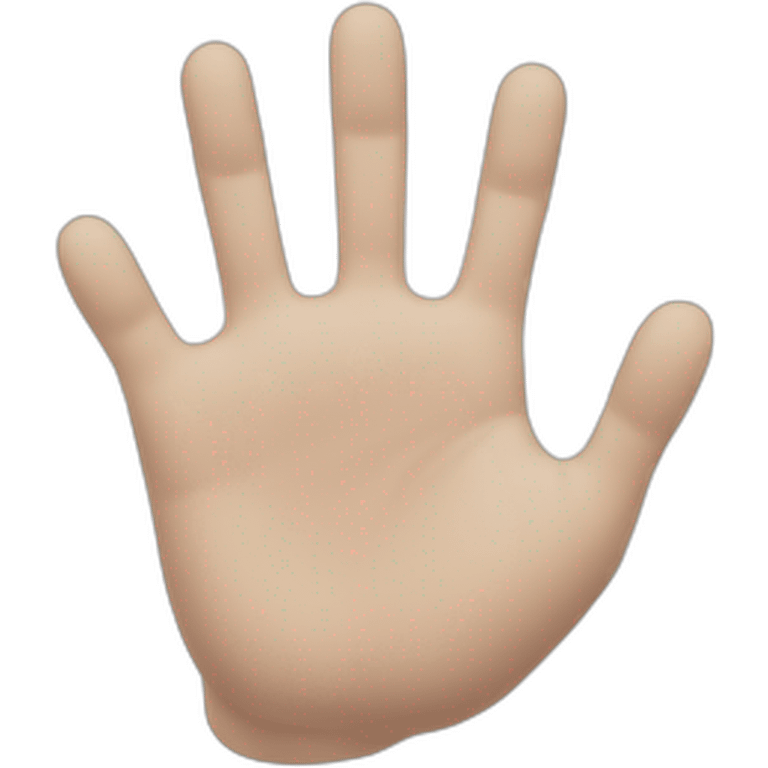 a hand with 6 fingers on it emoji