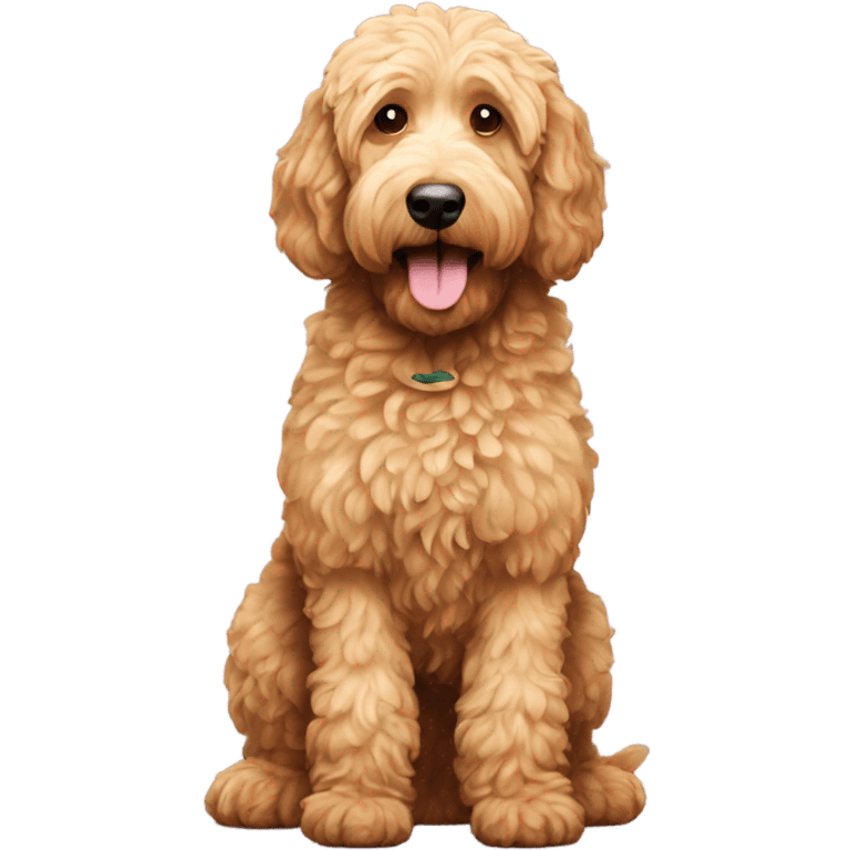 goldendoodle dog  emoji