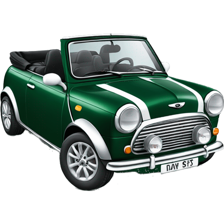 Dark Green Mini Cooper s convertible  emoji