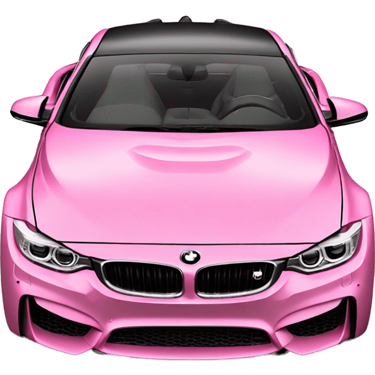 Pink bmw m4 emoji