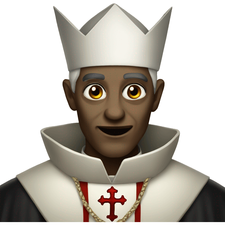 Vampire pope emoji