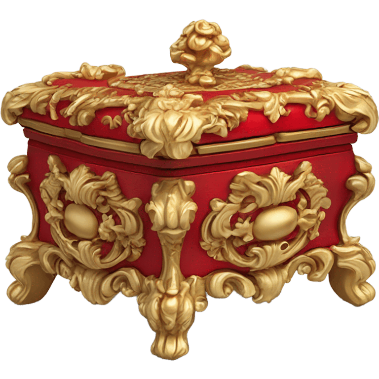 rococo red jewelry box emoji