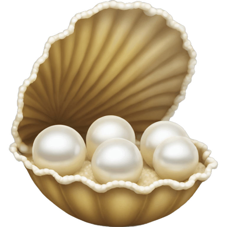 Clamshell with pearl inside emoji