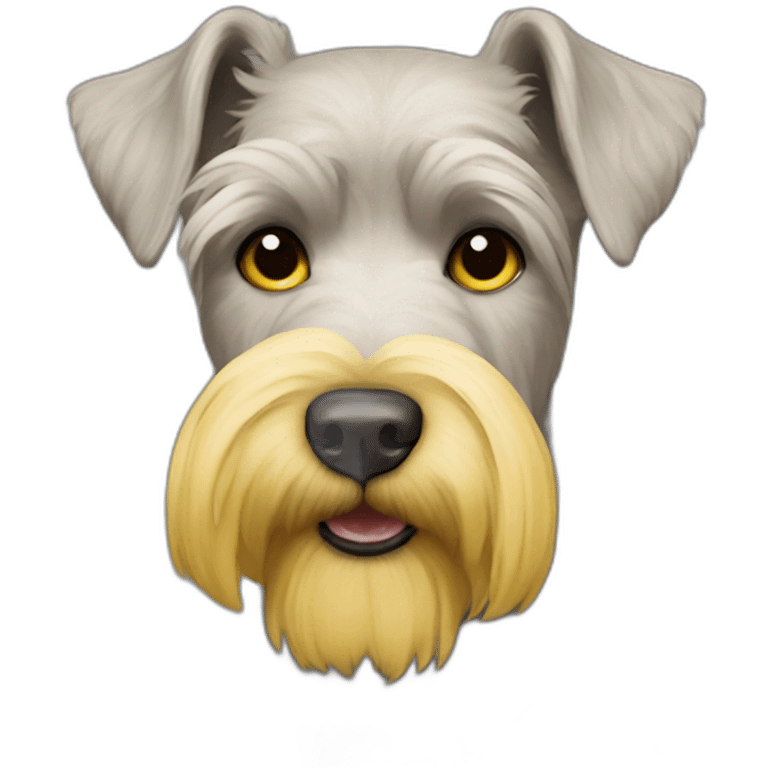 yellow schnauzer breed mixed with yellow brazilian dog emoji