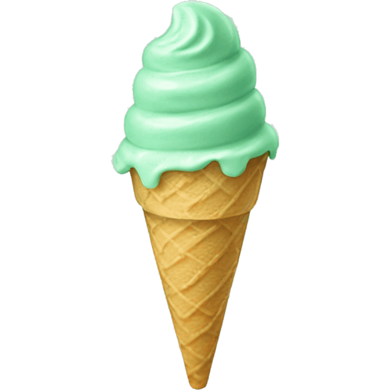 Mint Ice cream emoji