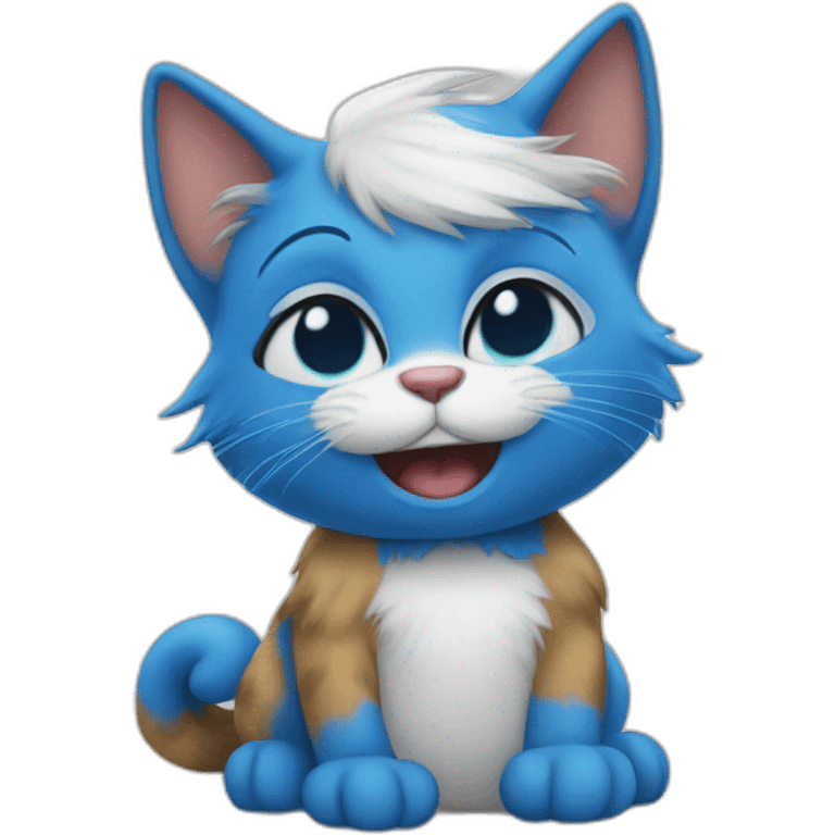 Smurf cat emoji