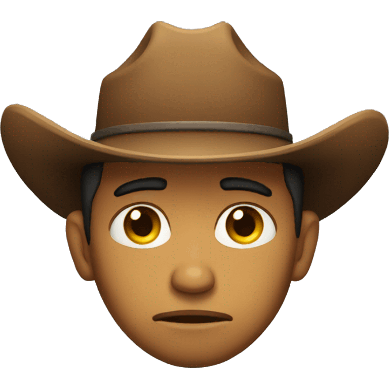 Sad cowboy emoji