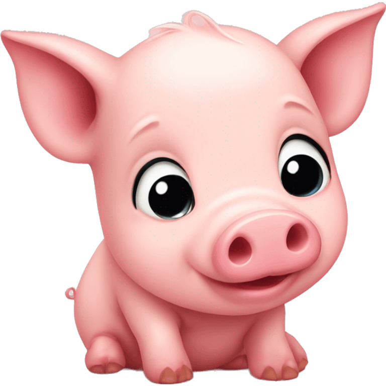 cute baby pig emoji