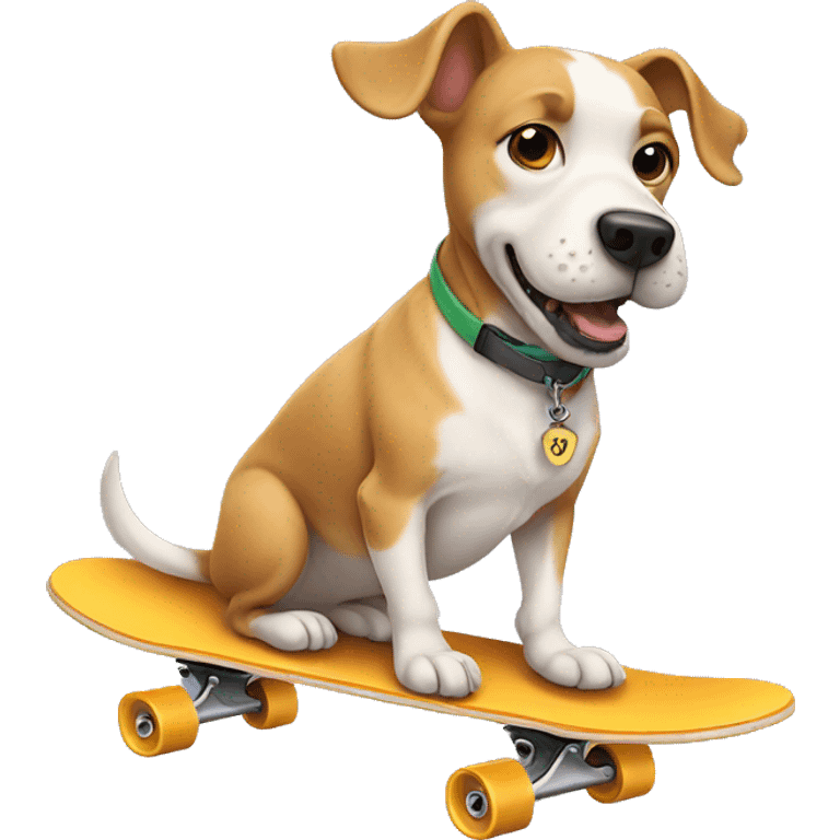 Dog on skateboard  emoji