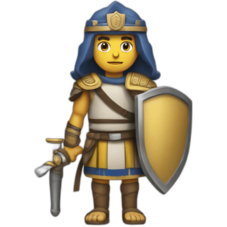 Maccabee warrior israeli colours emoji