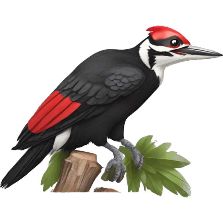 Pileated woodpecker emoji