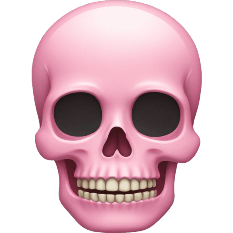 Pastel pink skull emoji