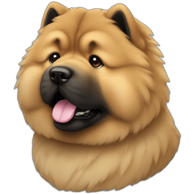 Chow chow black emoji