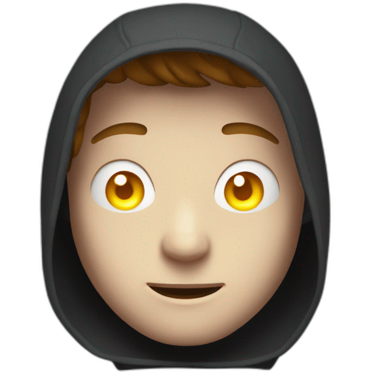 hooded alex mercer with glowing eyes emoji