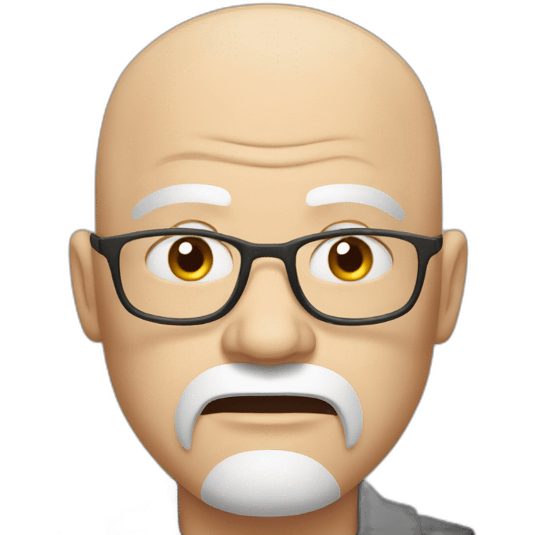 Angry white bald dad emoji