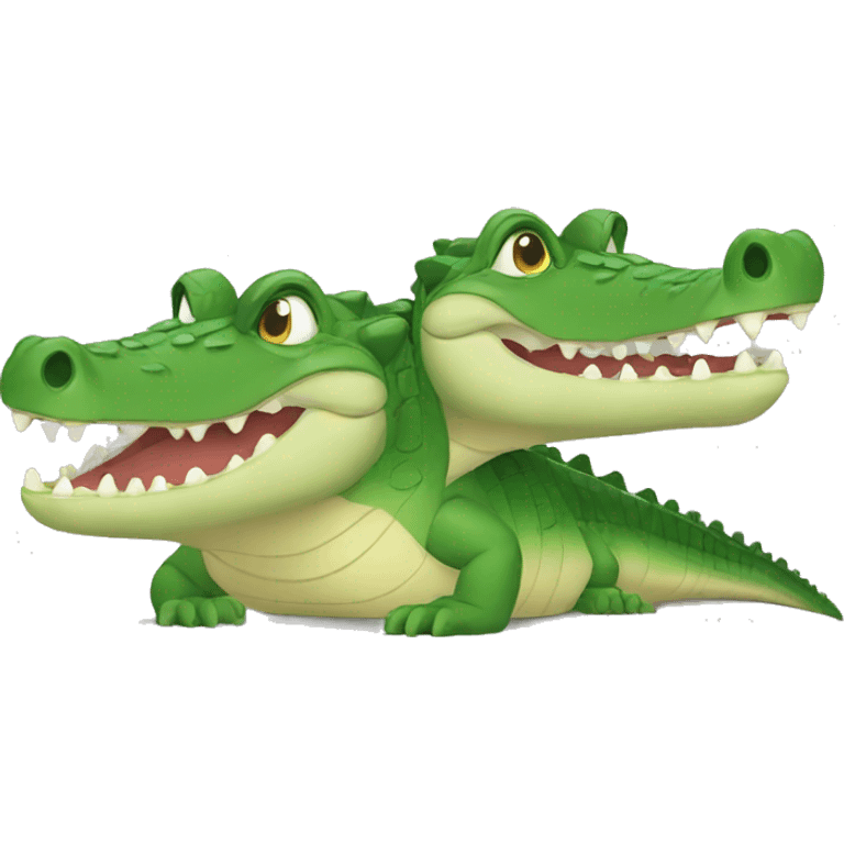 Two crocodile  emoji