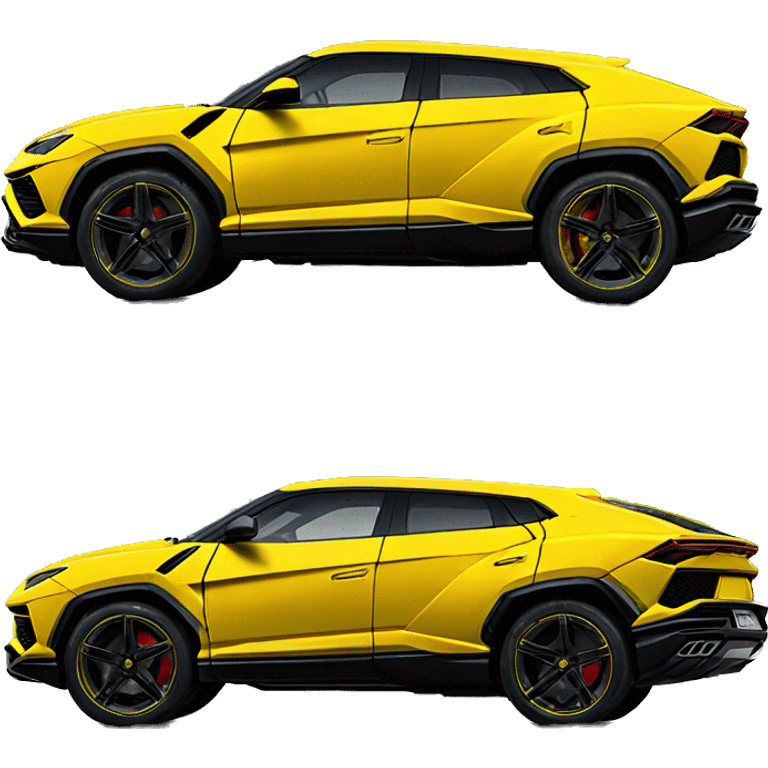 Yellow Lamborghini urus  emoji