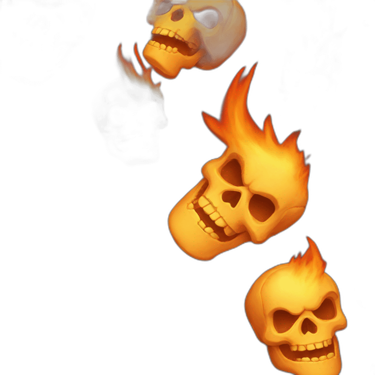 fire skull emoji