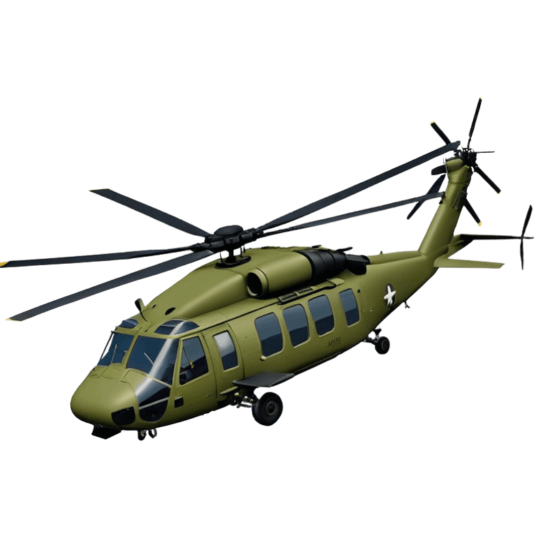 Sikorsky UH-60 Black Hawk - Sikorsky (Model Year: 2022) (Iconic colour: Olive green) emoji