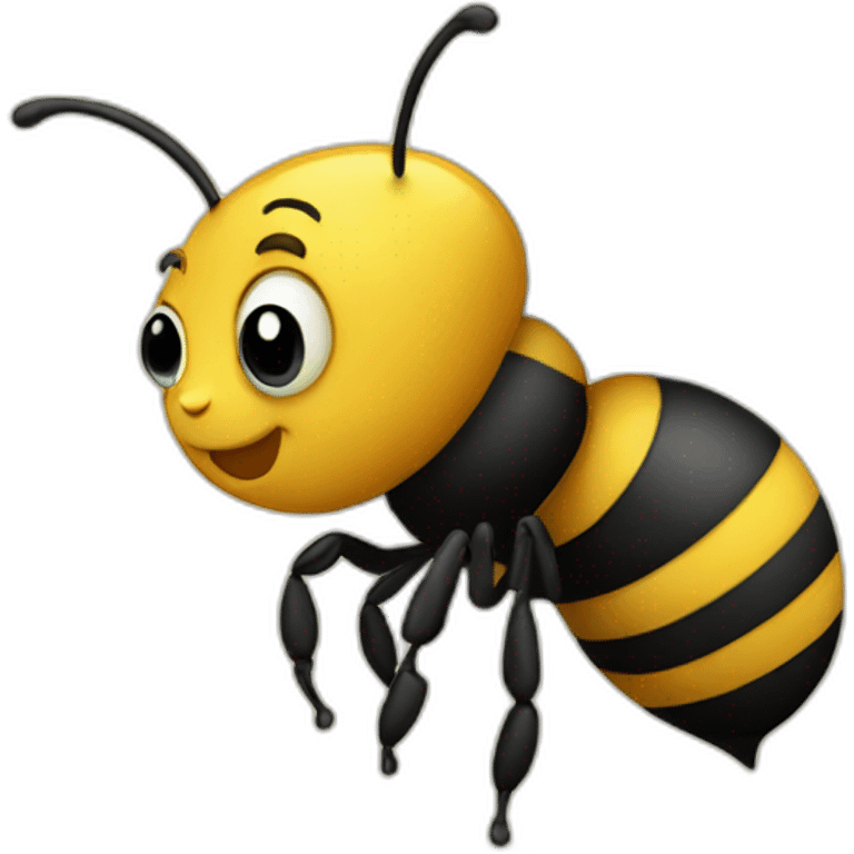 a bee at school emoji