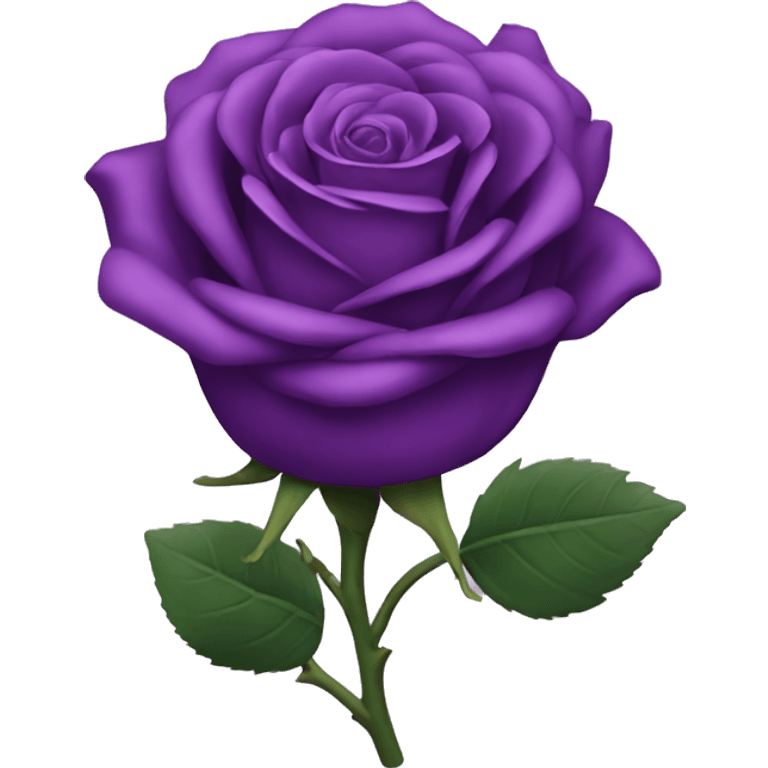 Purple rose emoji