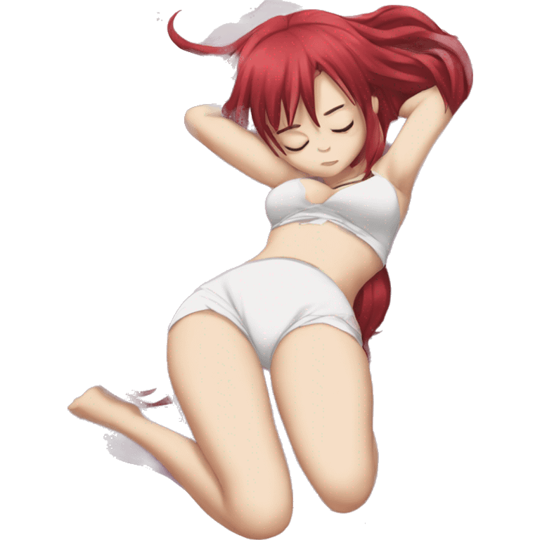 full body sleeping Rias Gremory  emoji