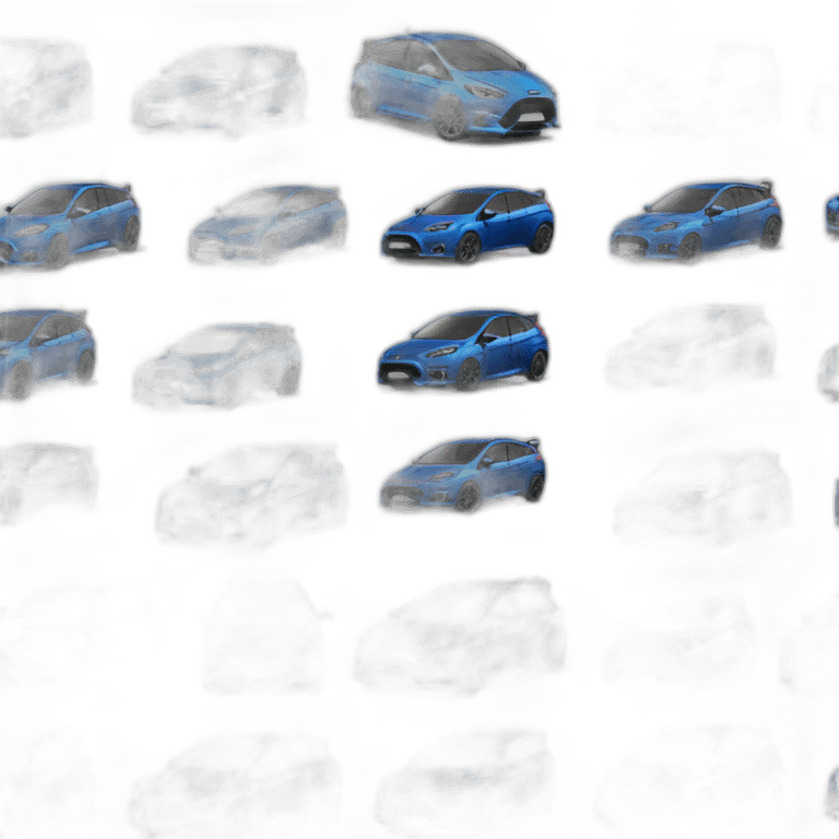 Ford focus RS dark blue emoji