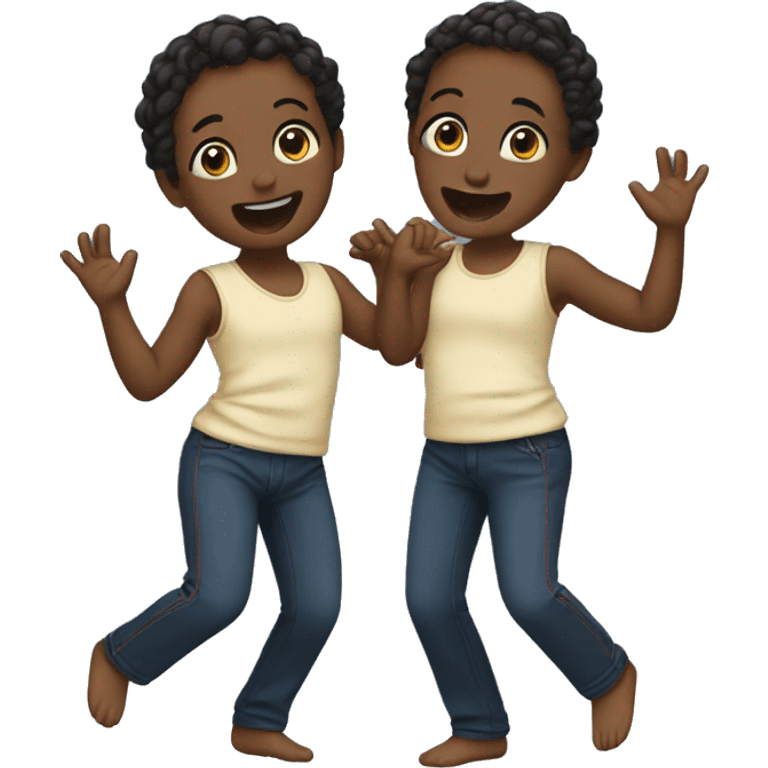 twins dancing emoji