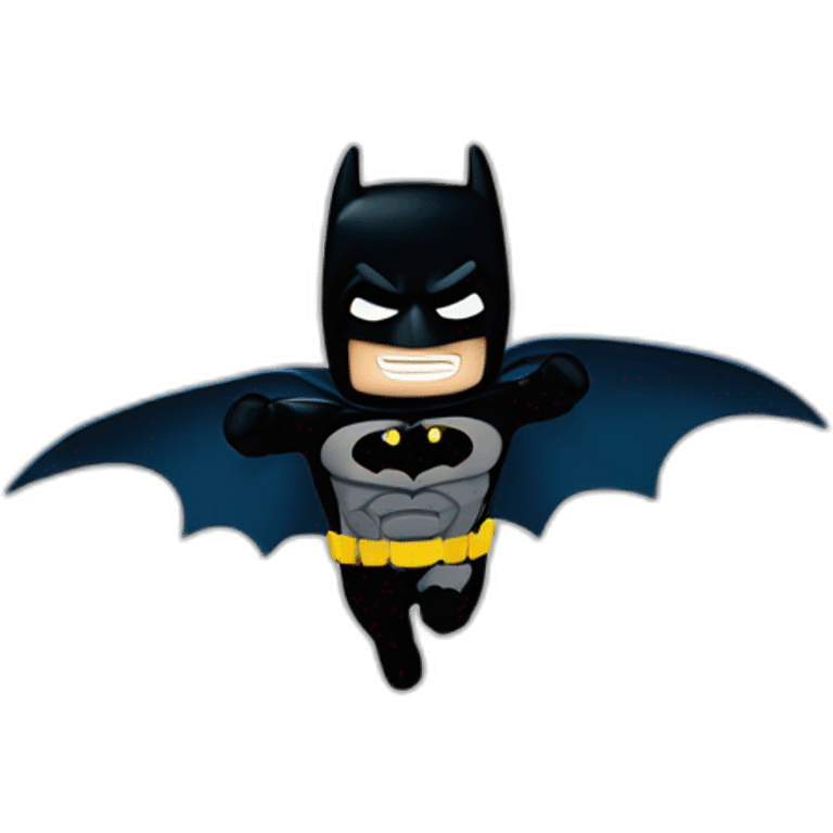 The dark knight batman flying movie emoji