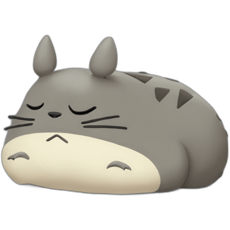 the big totoro sleeping emoji