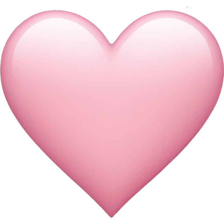 Light pink heart  emoji