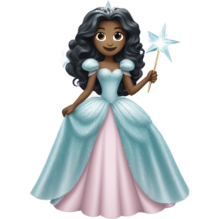 Glinda witch of oz with dark hair  emoji