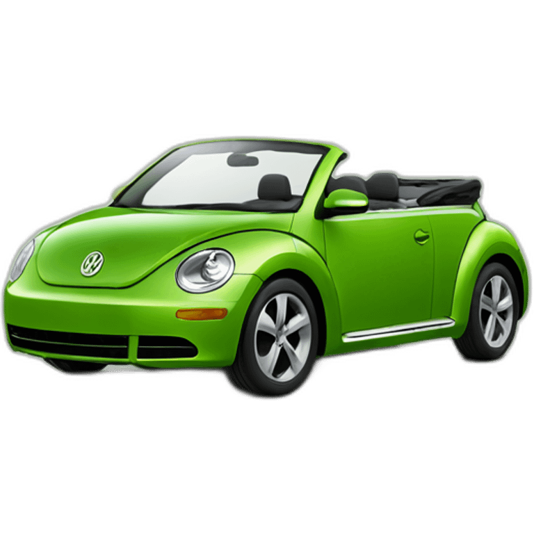 Volkswagen newbeetle convertible applegreen emoji