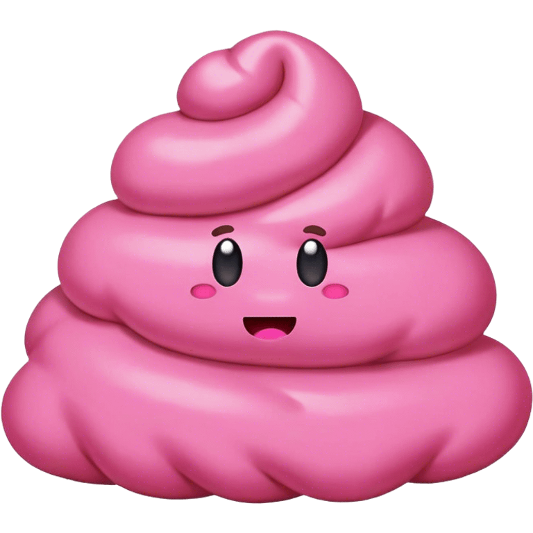 Pink poop emoji