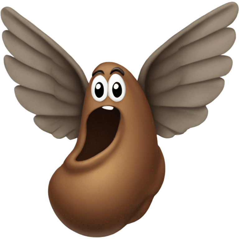 Poop with wings emoji