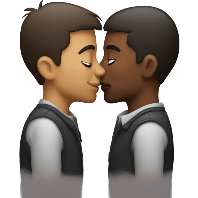 men kissing emoji