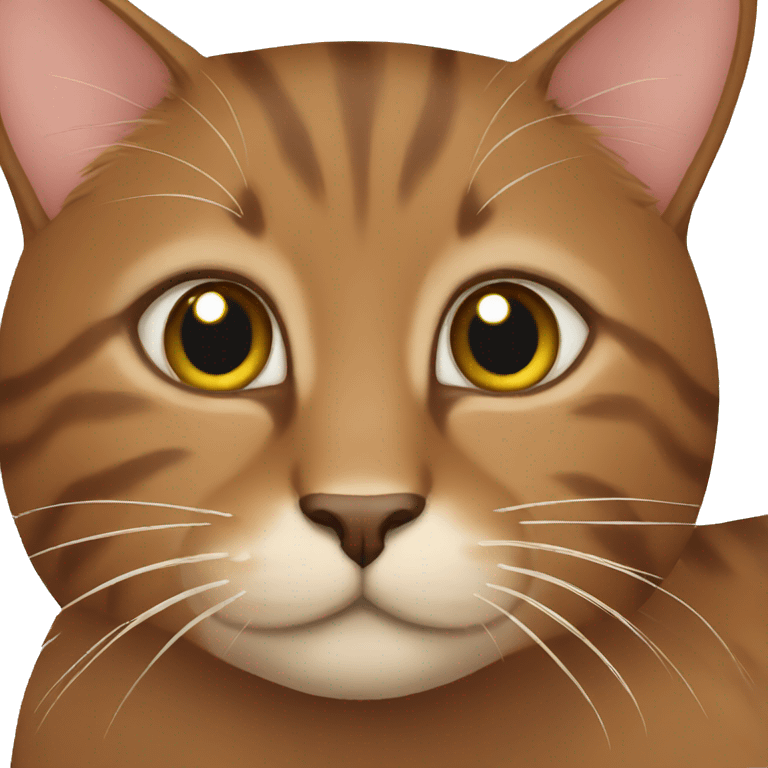 Brown cat emoji