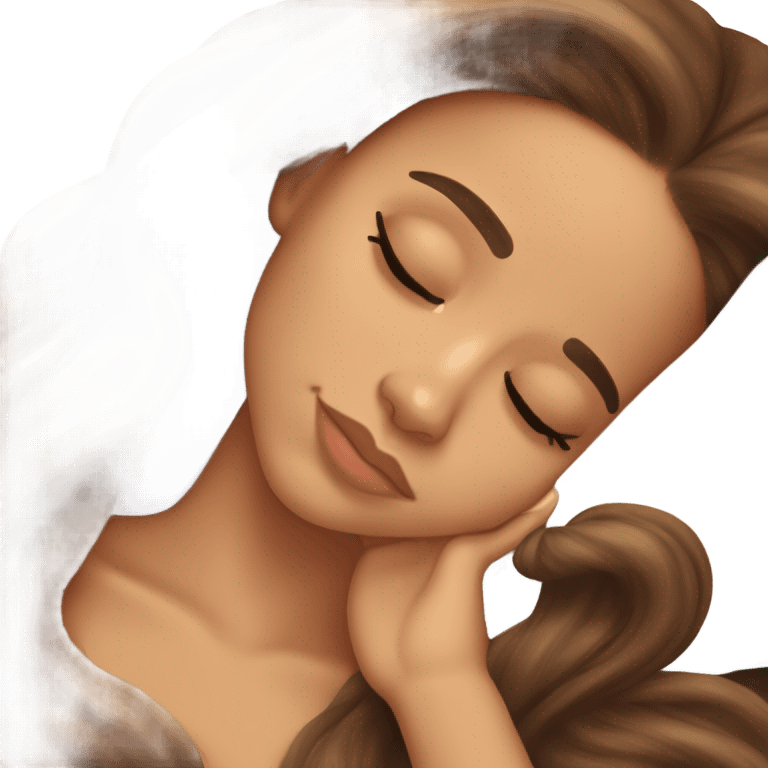 Ariana Grande sleeping emoji