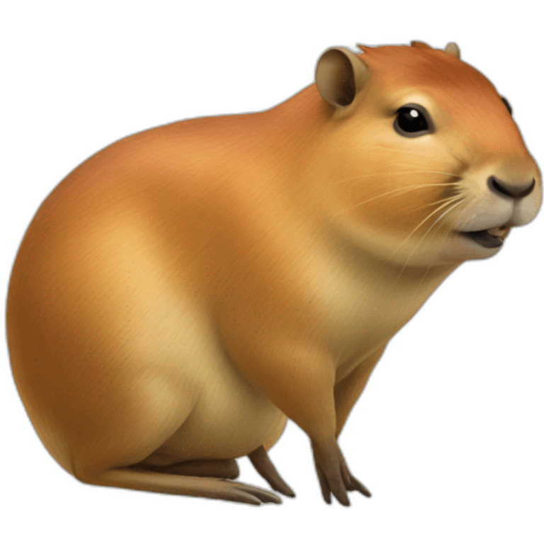 capivara bagual tomando chimarrão emoji