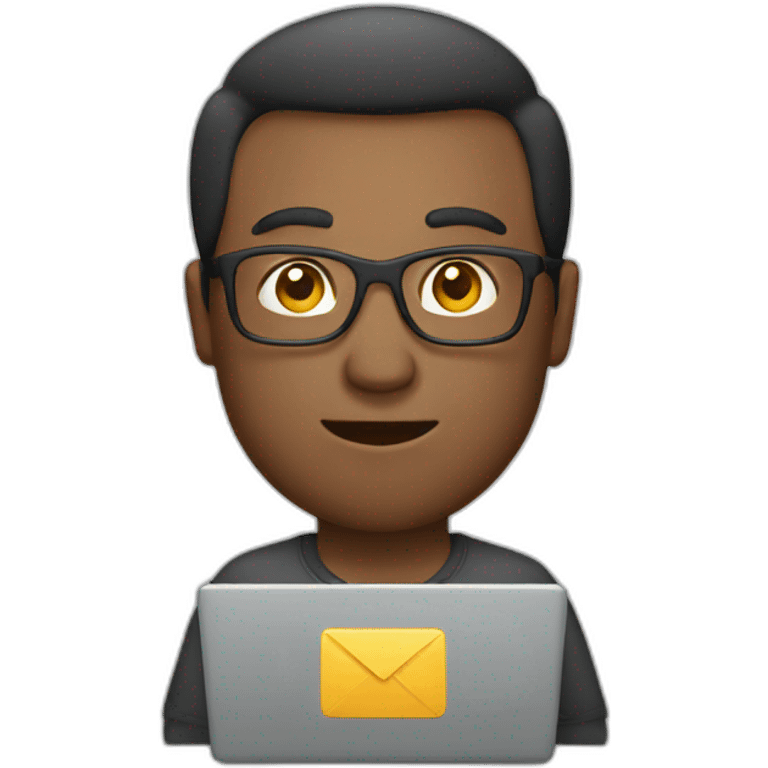 Man with laptop emoji