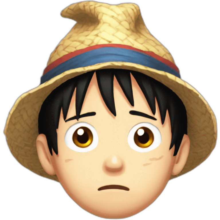 Sad luffy emoji