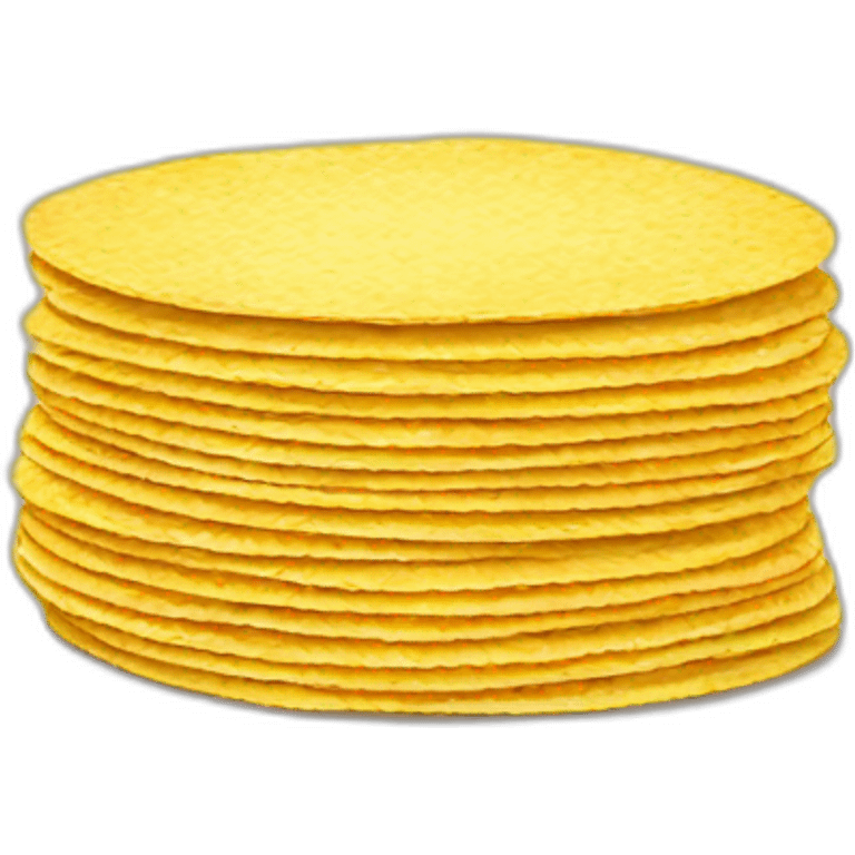 Stack of corn tortillas emoji