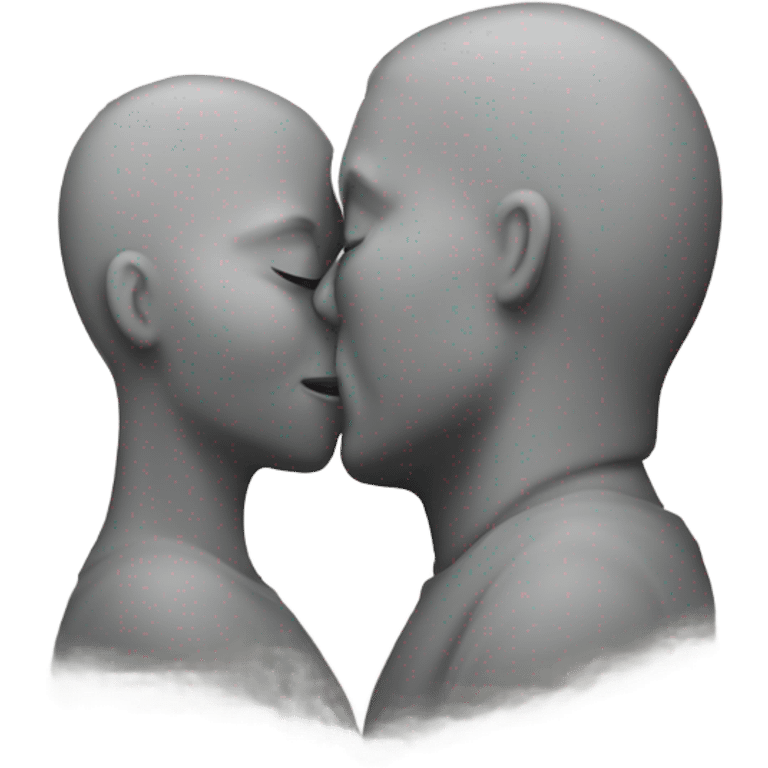 two white people kissing  emoji